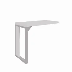 MESA AUXILIAR PÉ QUADRO 900 X 450 CINZA
