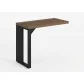 MESA AUXILIAR PÉ QUADRO 900 X 450 MLG PRETO 