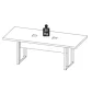MESA REUNIÃO RETANGULAR PÉ QUADRO 2000 X 900 CINZA