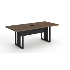 MESA REUNIÃO RETANGULAR PÉ QUADRO 2000 X 900 MLG PRETO