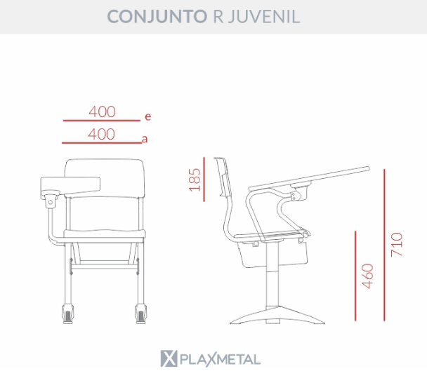 Prancheta Escamoteável Conjunto R Juvenil