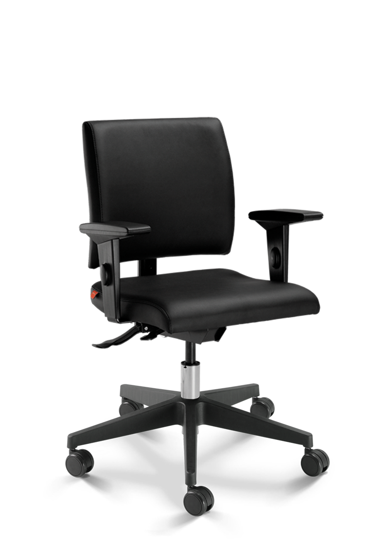 Cavaletti Slim - Executiva Giratória / Sistema Reclinador de Encosto / Braço SL / Base Nylon