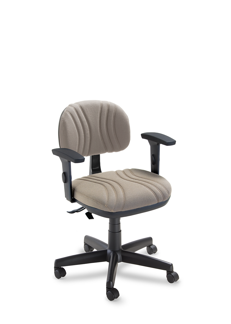 Cavaletti StartPlus - Secretária Giratória / Sistema Reclinador de Encosto / Braço SL New PU / Base Aço com Capa