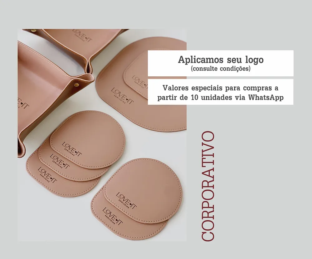 Conjunto Mouse Pad e Porta Copos Personalizado 