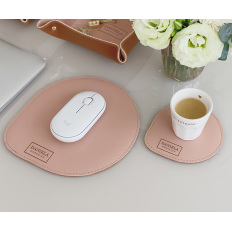 Conjunto Mouse Pad e Porta Copos Personalizado 