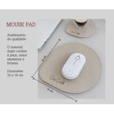 Conjunto Mouse Pad e Porta Copos Personalizado 