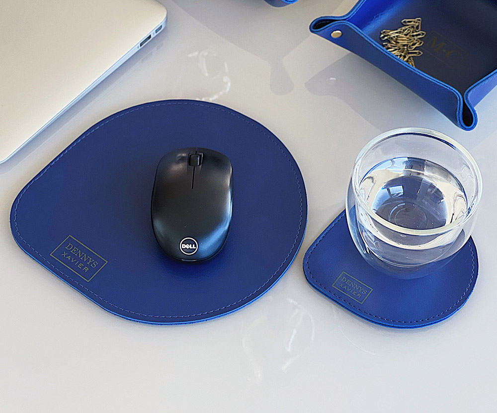 Conjunto Mouse Pad e Porta Copos Personalizado 