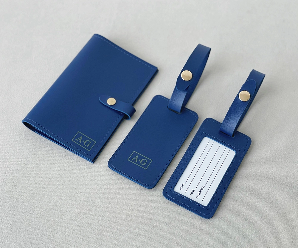 Porta Passaporte e Identificador de Bagagem 
