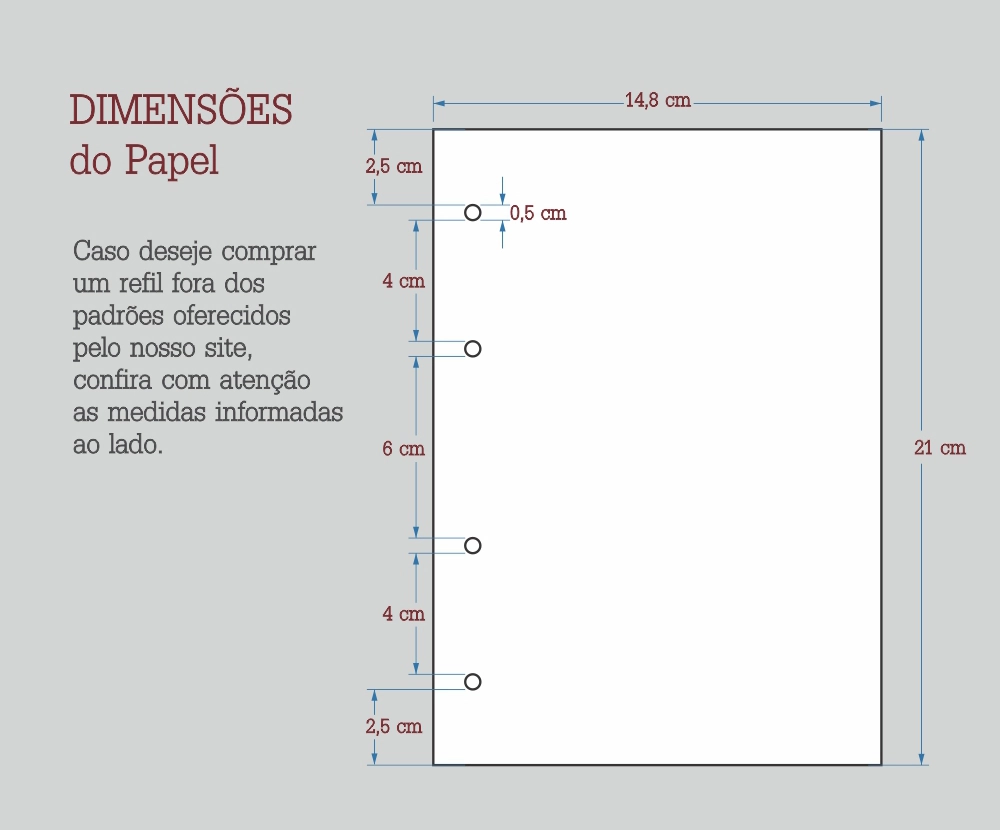 Fichário Planner Izabella Personalizado em Couro Sintético com Bloco