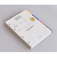 Fichário Planner Izabella Personalizado em Couro Sintético com Bloco