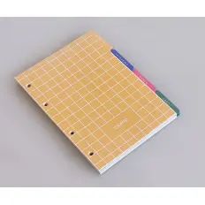 Fichário Planner Izabella Personalizado em Couro Sintético com Bloco