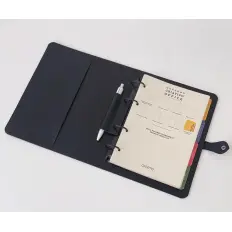Fichário Planner Izabella Personalizado em Couro Sintético com Bloco