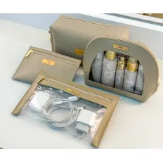 Kit Necessaires de Viagem com Caixa para Presente