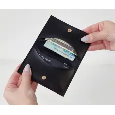 Kit Necessaire Retangular com Chaveiro e Porta Cartão Duplo Personalizado
