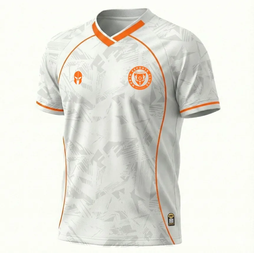 Camisa Edição Especial - Branco com Laranja