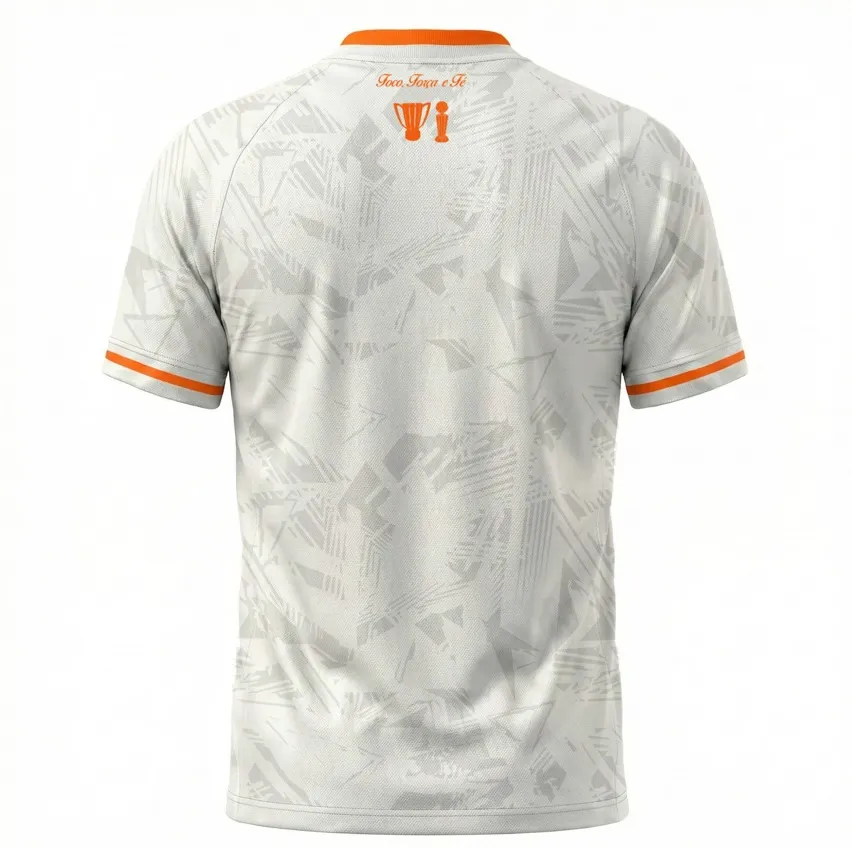 Camisa Edição Especial - Branco com Laranja