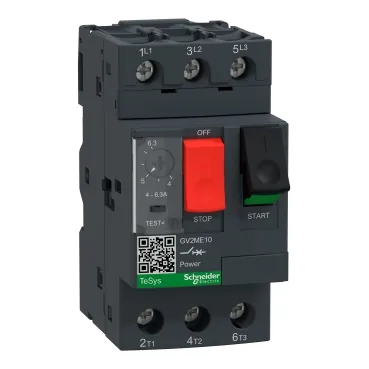 Disjuntor Motor Tripolar 4-6,3A GV2ME10 Schneider Eletric 
