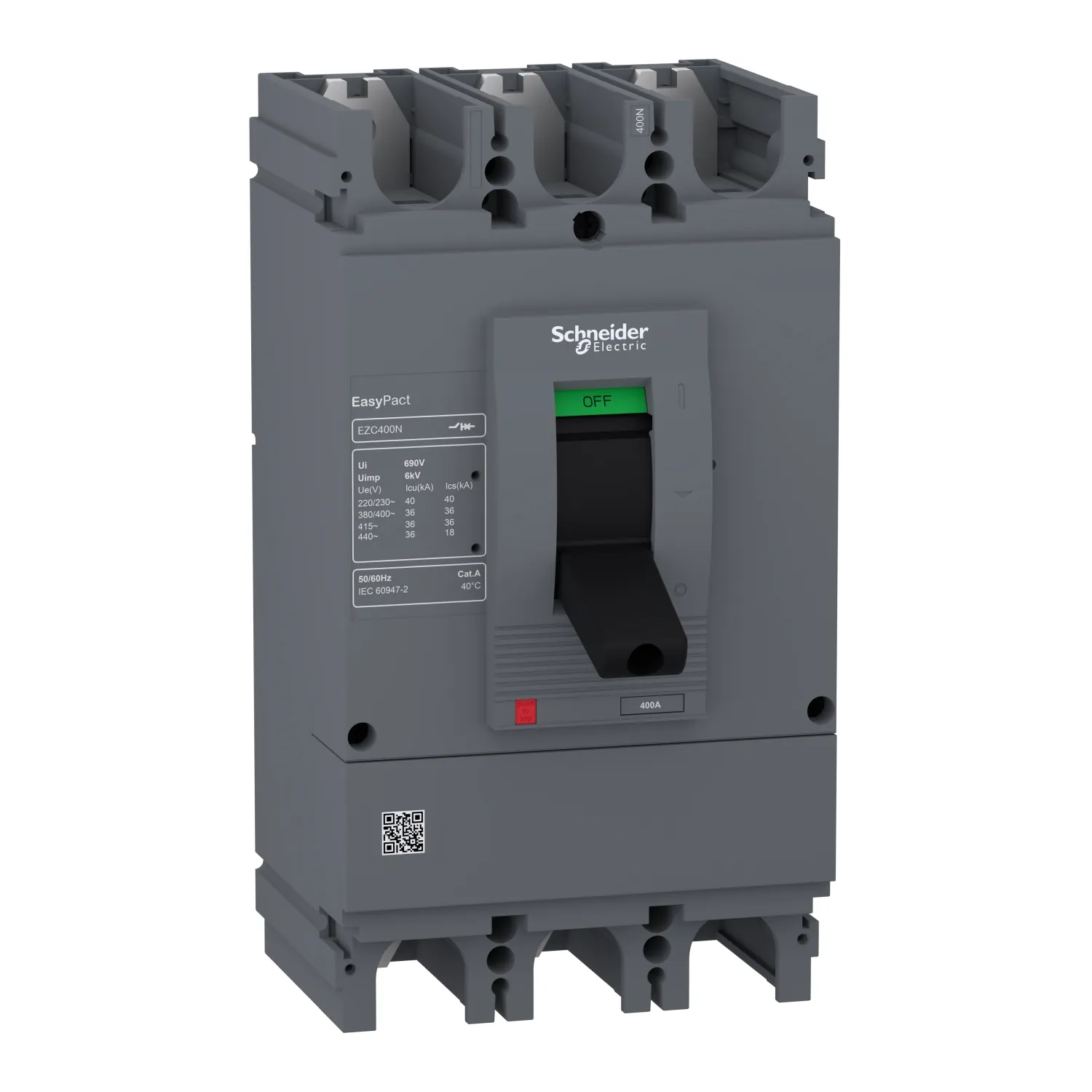 Disjuntor Tripolar Caixa Moldada Fixo 350A EZC400N3350N Schneider Eletric