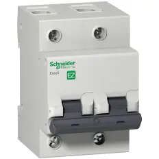 Disjuntor Bifásico 50A Curva C 4,5kA EASY9 EZ9F33250 Schneider