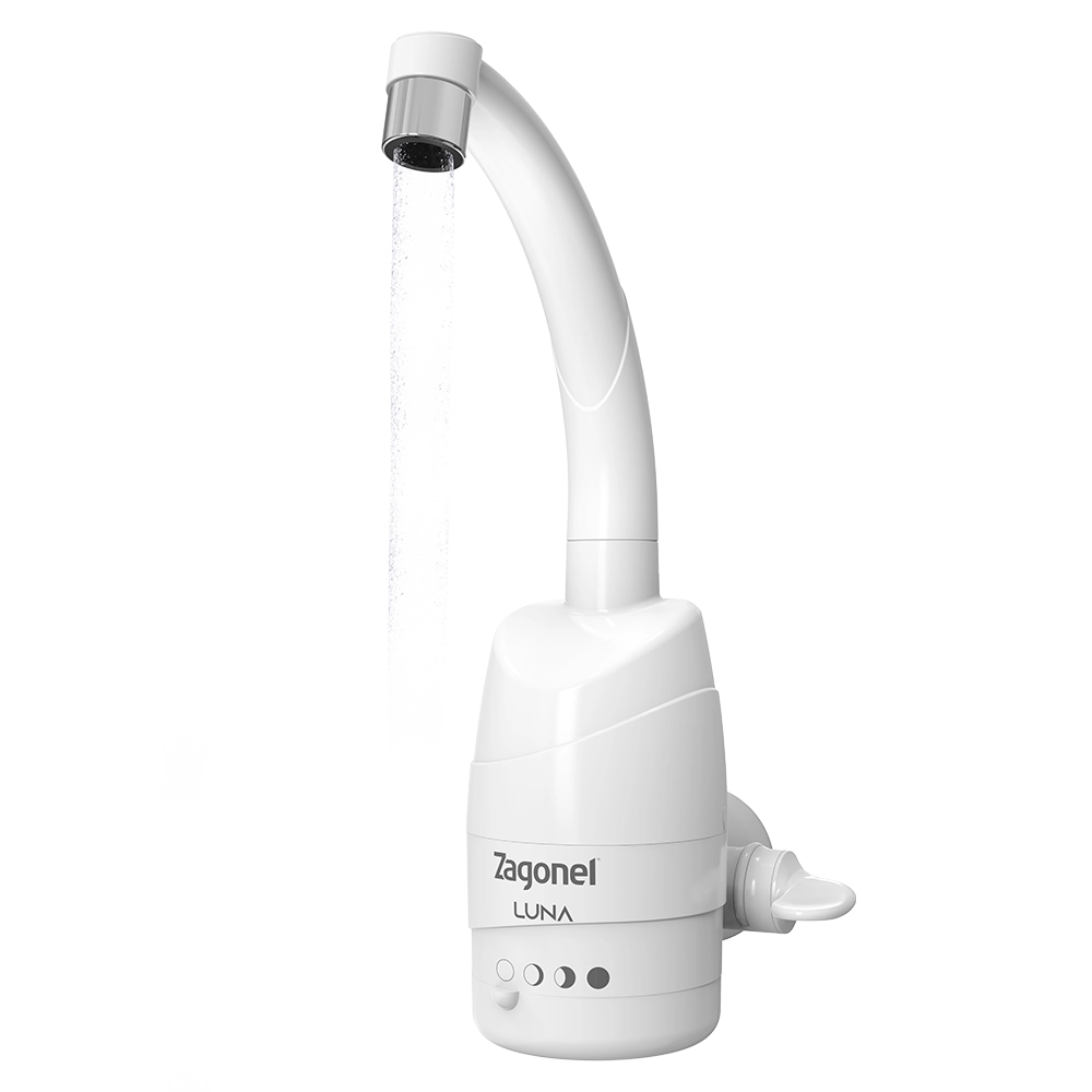 Torneira Elétrica Luna 4 temperaturas 5500W 127V Branca Zagonel