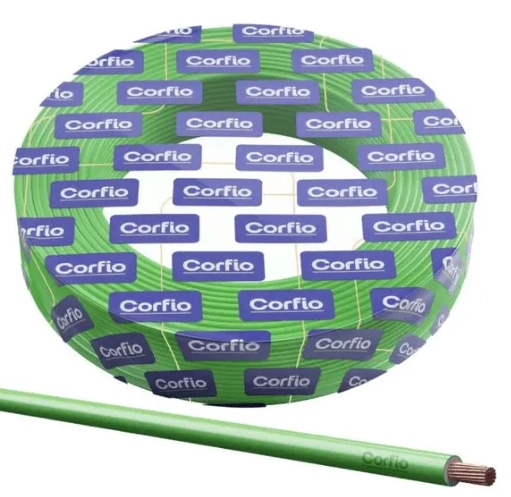Cabo Flexível de Cobre 6.00MM Verde 750V - 100MT