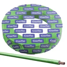 Cabo Flexível de Cobre 6.00MM Verde 750V - 100MT