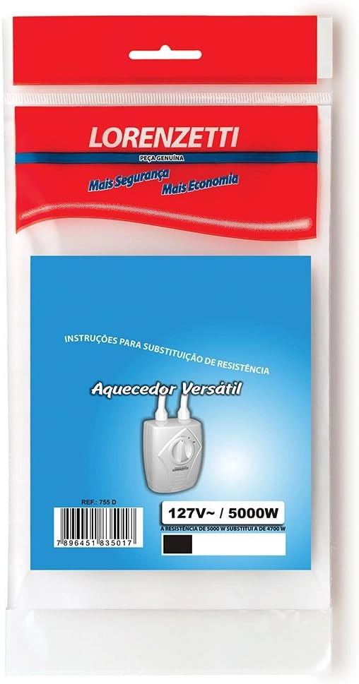 Resistência para Aquecedor Versátil 127V 755-E Lorenzetti