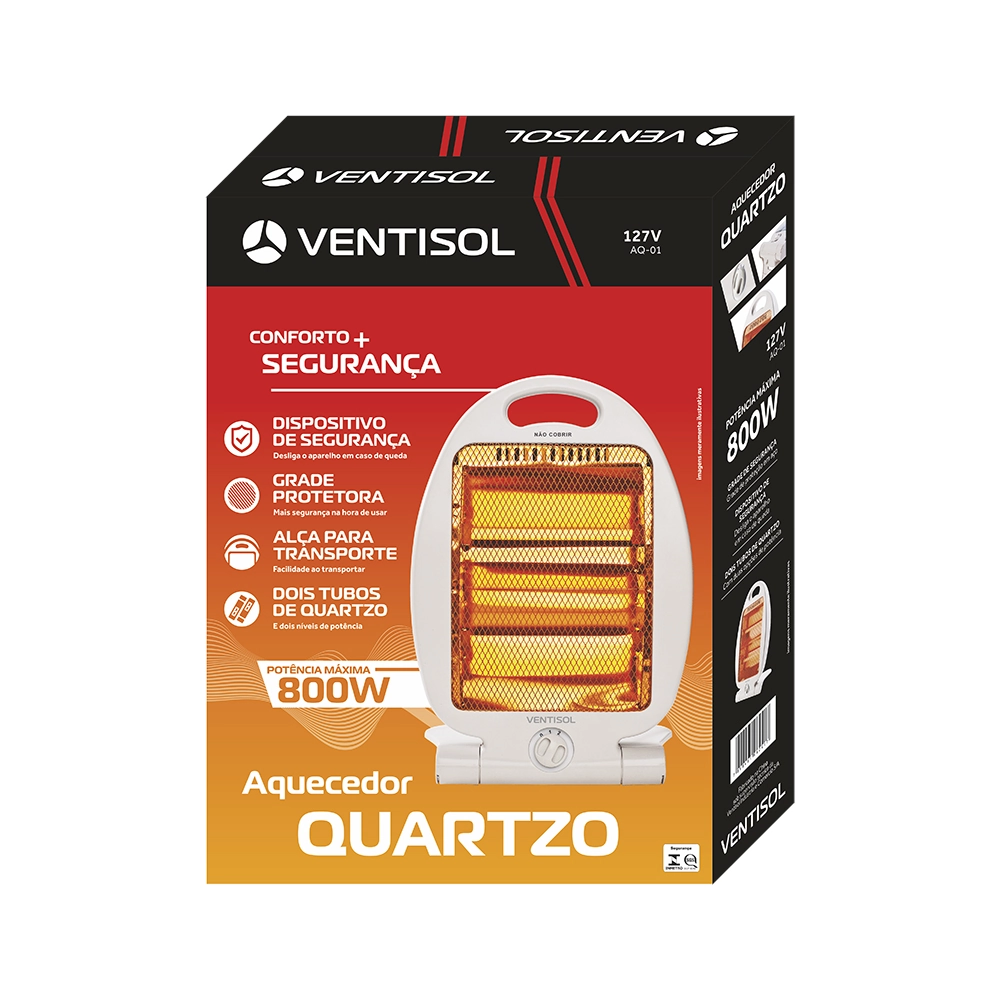 Aquecedor Doméstico Quartzo AQ01 127V Branco Ventisol