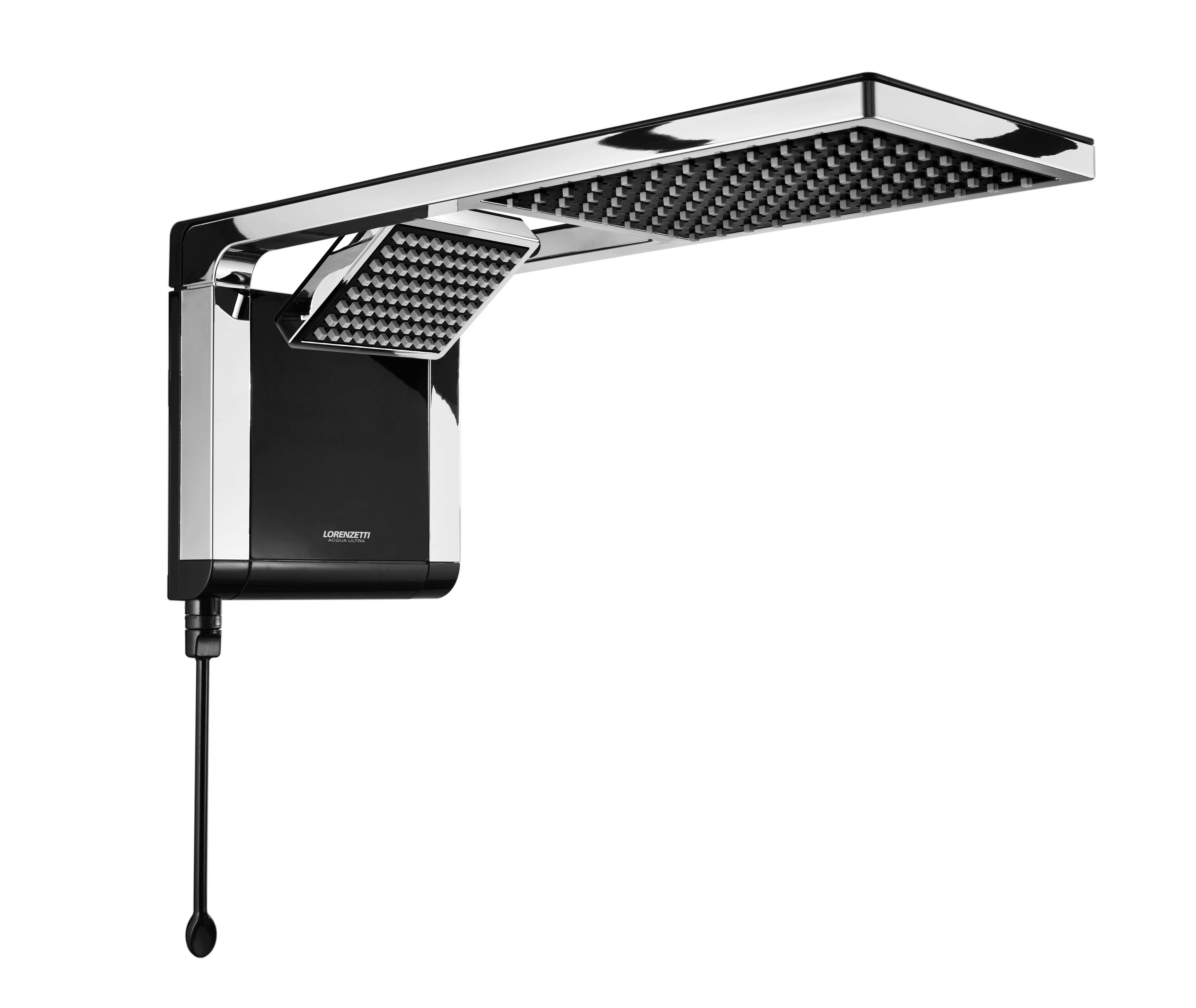 Chuveiro Eletrônico Acqua Duo Preto/Cromado 7800W 220V Lorenzetti