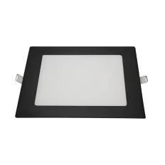 Painel de LED Embutir Quadrado 12W 4100K Blumenau Preto 