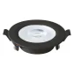Spot de Embutir Redondo Preto 6W Led 3000K - Blumenau 