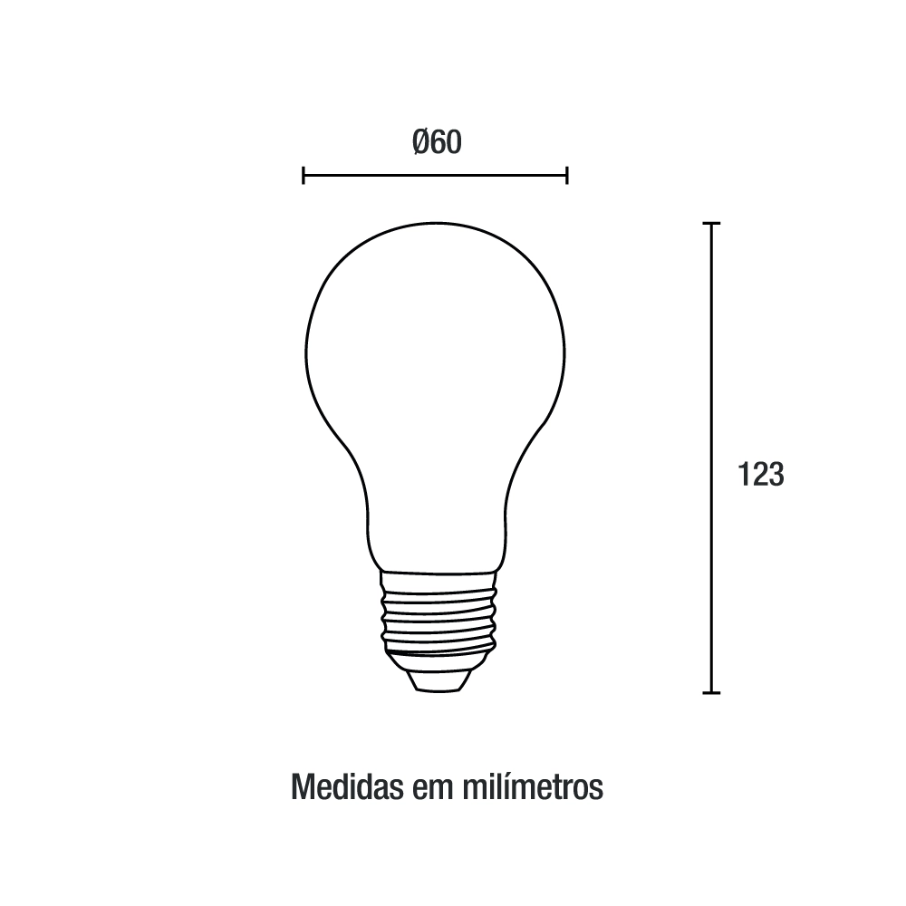 Lâmpada Led Bulbo 15W 3000K Blumenau
