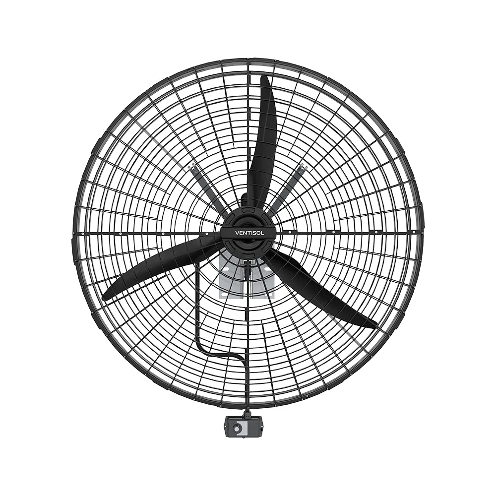 Ventilador de Parede 1 Metro 1/2CV Preto Ventisol