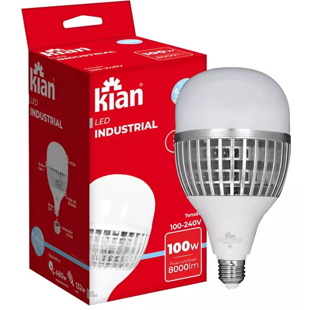 Lâmpada LED Alta Potencia 100W 6500K Kian