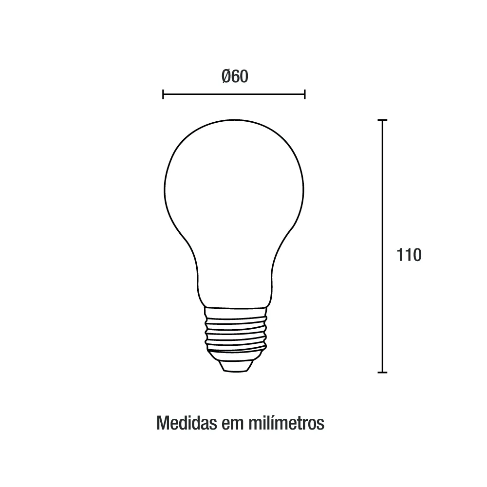 Lâmpada LED Mini 12W 3000K Kian 