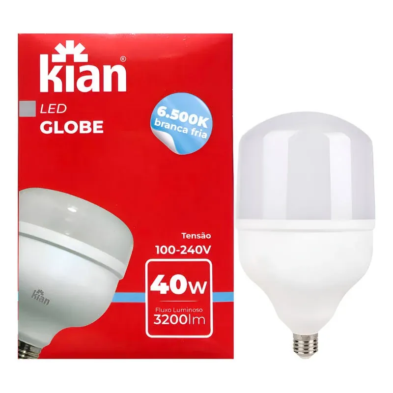 Lâmpada LED Alta Potencia 40W 3000K Kian 