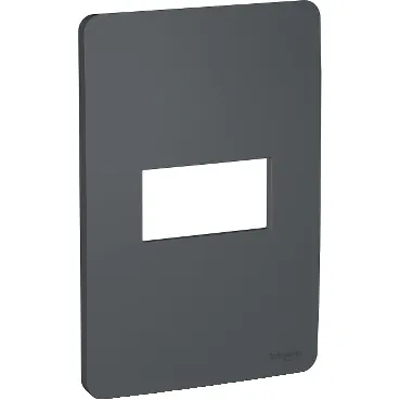 Placa 4X2 1 Posto Stellar Preto Orion S730101294 Schneider
