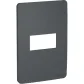 Placa 4X2 1 Posto Stellar Preto Orion S730101294 Schneider 