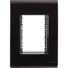 Placa 4X2 03 Postos Preto Liz 57106048 Tramontina