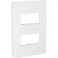 Placa 4X2 2 Postos Gamma Silver Orion S730121274 Schneider 