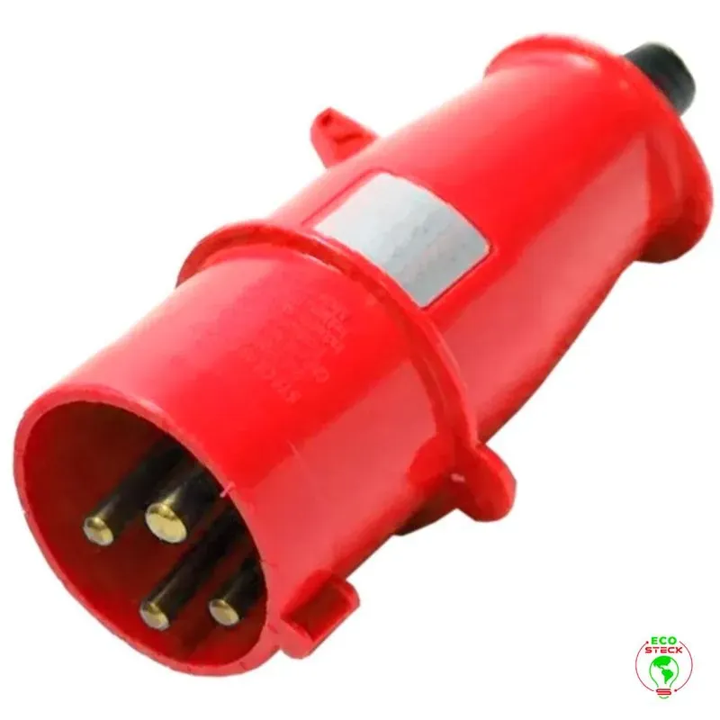 Plugue macho 3P+T 32A 380V N4276 IP44 Steck