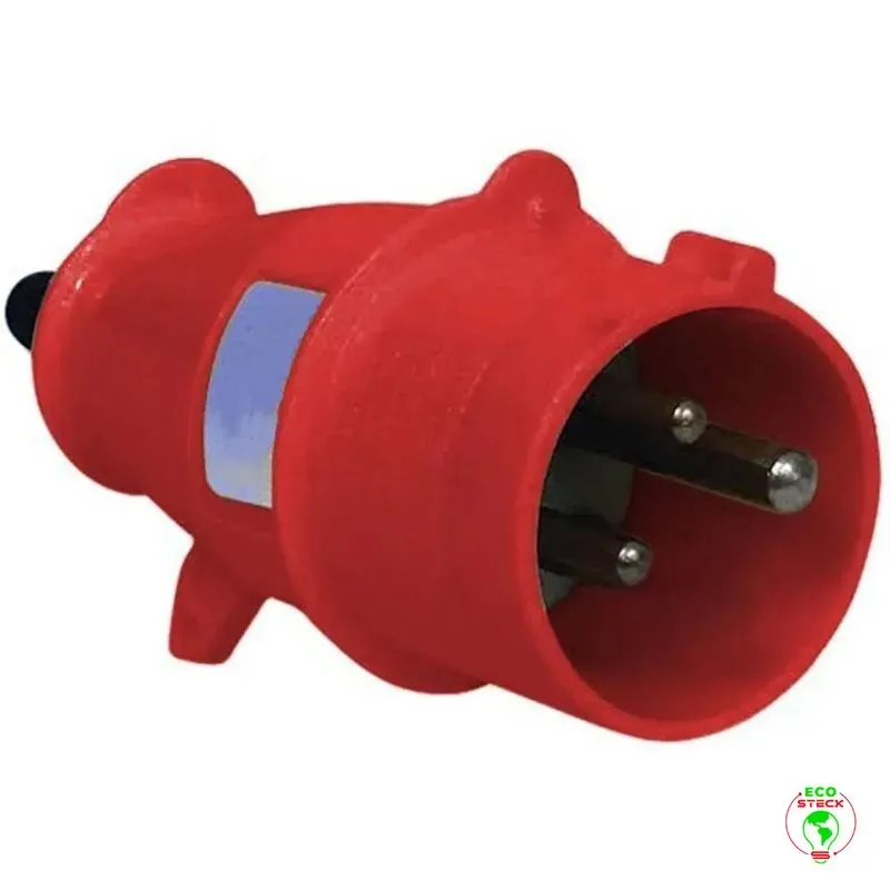 Plugue macho 2P+T 16A 380V N-3079 IP44 Steck 