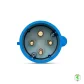 Plugue Macho 3P+T 32A 220V N4279 IP44 Steck 