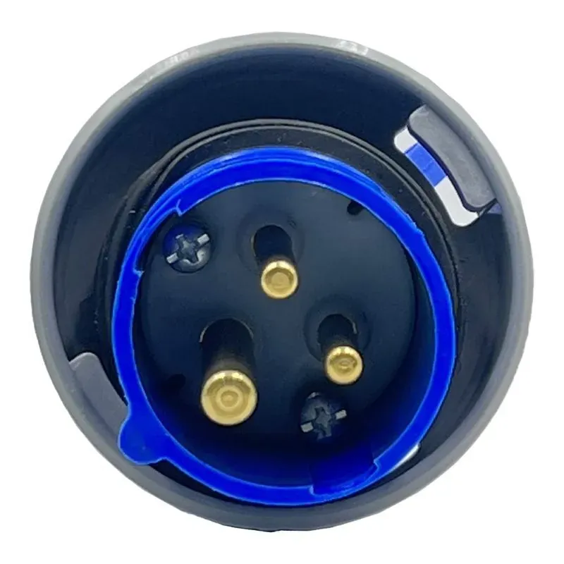 Plugue Macho 2P+T 16A 220V S3076W IP67 Steck 