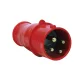 Plugue Macho 3P+T 16A 380V IP44 S4076 Vermelho Steck
