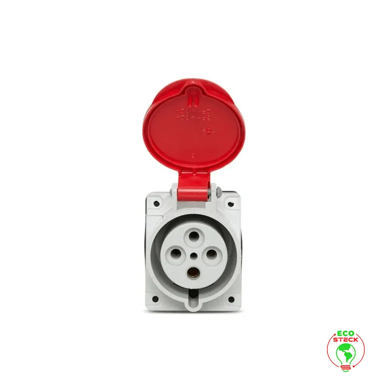 Tomada Embutir 3P+T 32A 380V N4246W IP67 Steck 
