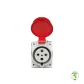 Tomada Embutir 3P+T 32A 380V N4246W IP67 Steck 