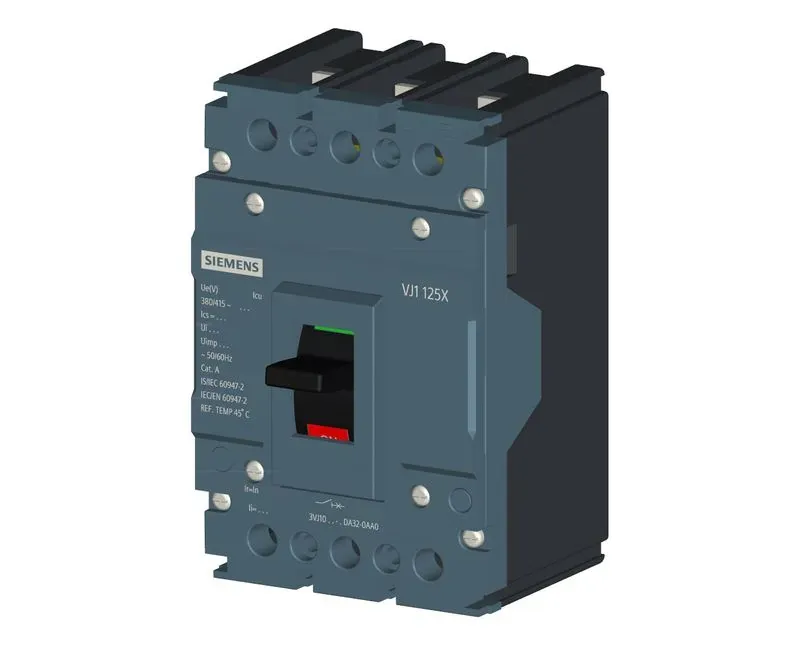 Disjuntor Tripolar Caixa Moldada Fixo 200A 380V 3VJ12203DA320AA0 Siemens