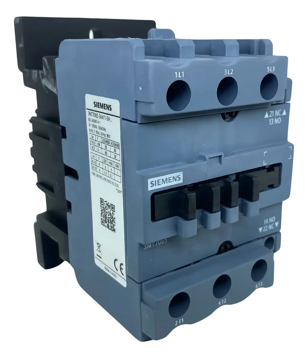 Contator Tripolar 50A 1NA+1NF 220VCA 3MT70503AA110AN2 Siemens