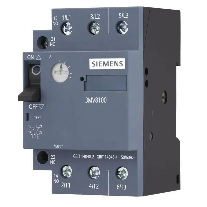 Disjuntor Motor Tripolar 14-20A 1N+ 1NF 3MV81001MN00 Siemens